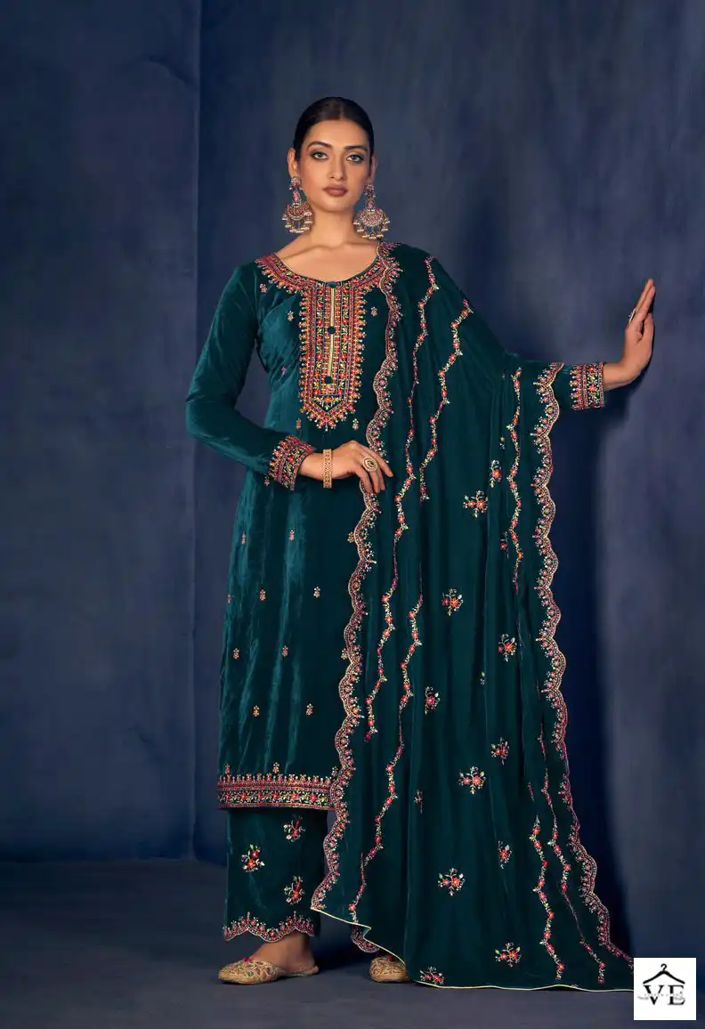 Mumtaz Arts Fitoor Velvet Wholesale Designer Winter Wear Salwar Suit Catalog — Wholesale Salwar Suits, MPA wholesale from Surat - Gallery Image 2