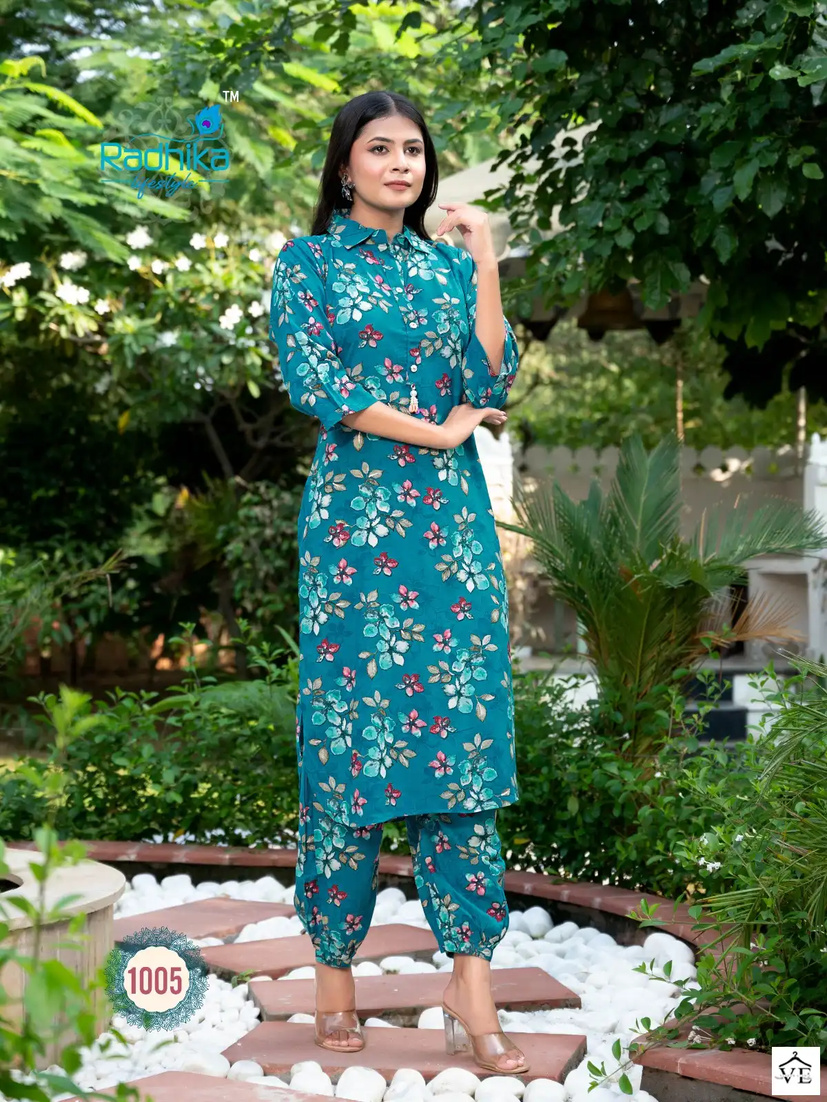 Radhika Lifestyle Floral Vol1 Liva Approved Rayon Wholesale Kurti With Afghani Pant Catalog — Wholesale Kurtis, MPA wholesale from Surat - Gallery Image 3