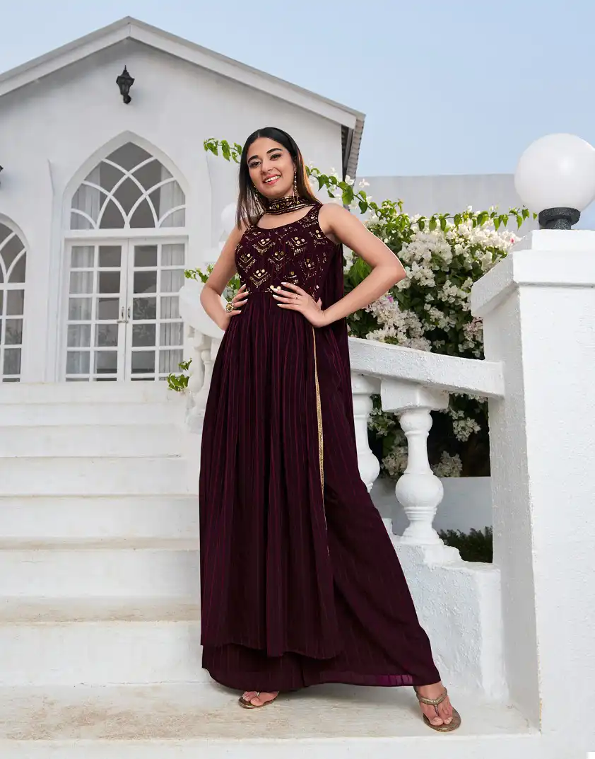 Shubhkala Flory Vol 28 Georgette Wholesale Gown With Dupatta Catalog — Wholesale Salwar Suits, MPA wholesale from Surat — view 4
