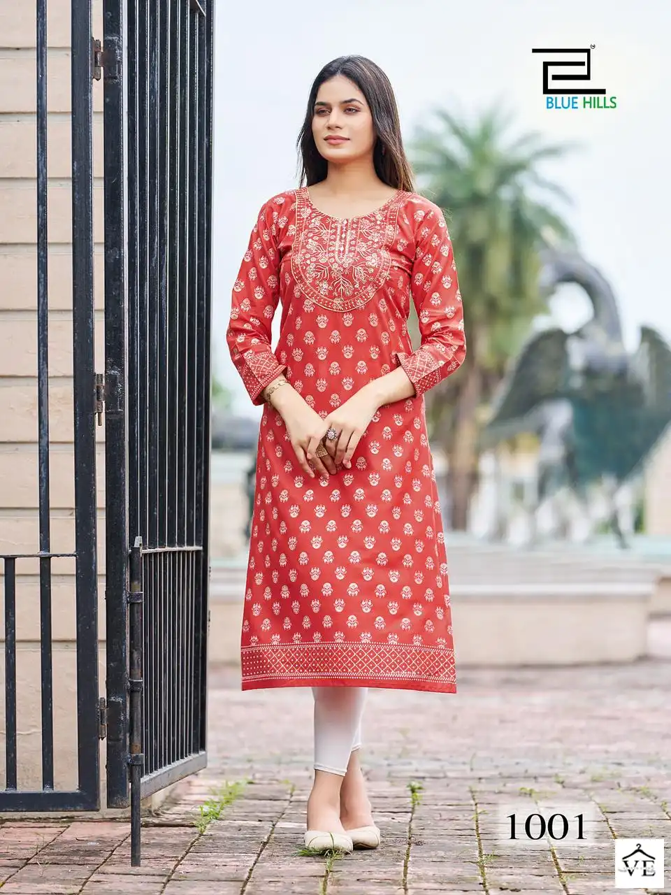 Blue Hills Festival Night Short Vol 1 Zari Embroidery Wholesale Fancy Kurtis Catalog — Wholesale Kurtis, Blue Hills wholesale from Surat — view 7