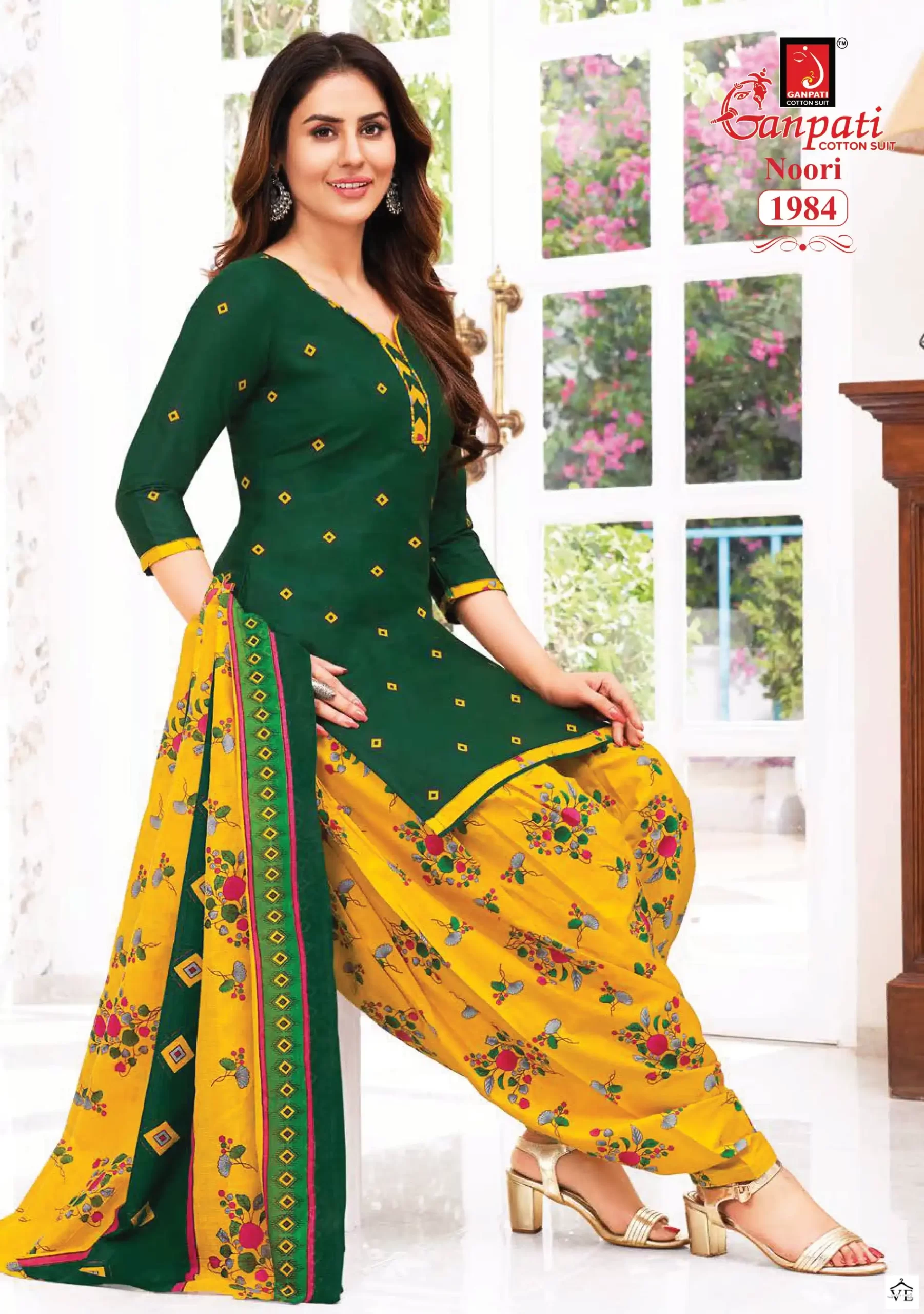 Ganpati Noori Patiyala Vol 8 Cotton Wholesale Salwar Suit Catalog - Image 5