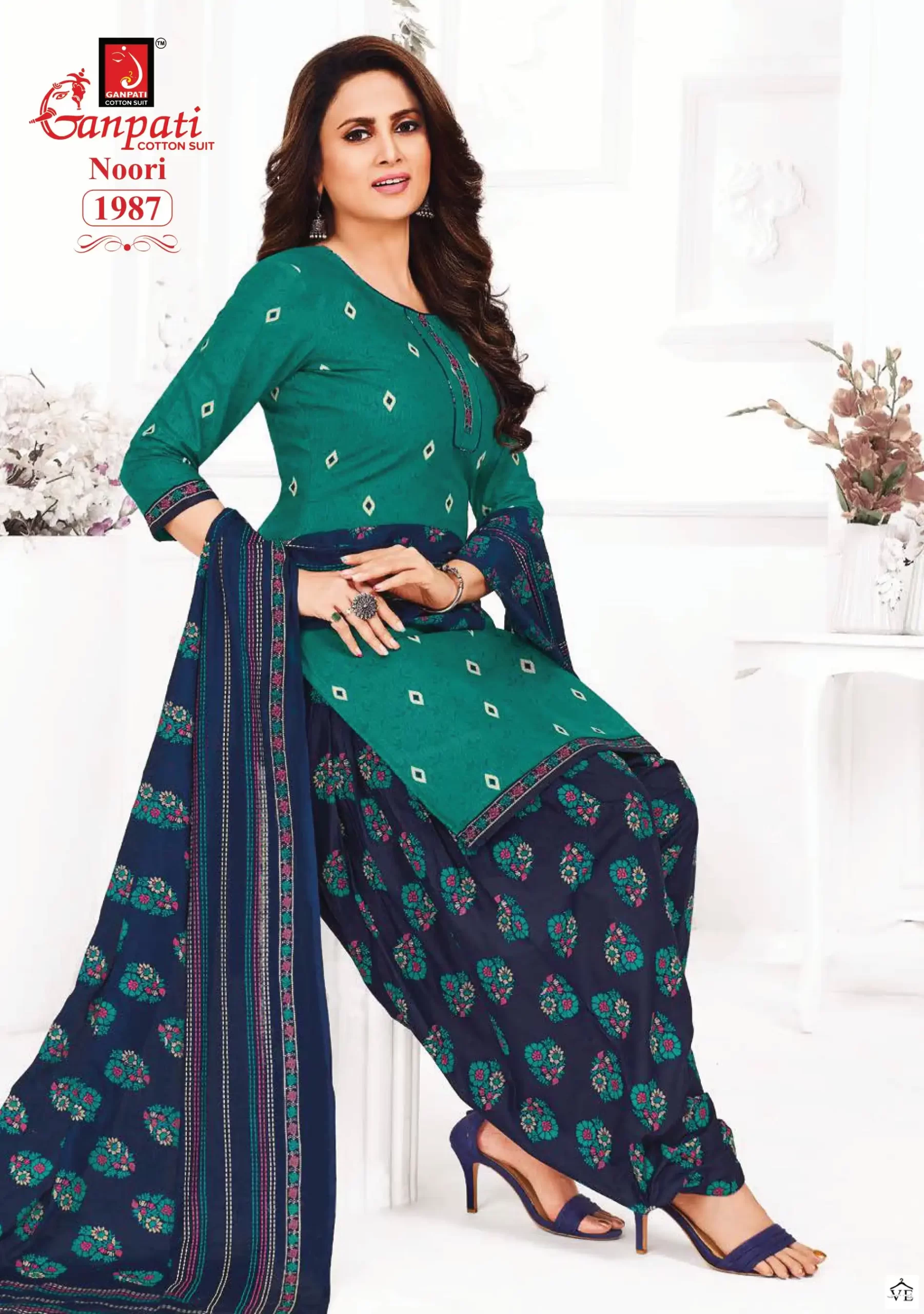 Ganpati Noori Patiyala Vol 8 Cotton Wholesale Salwar Suit Catalog - Image 8
