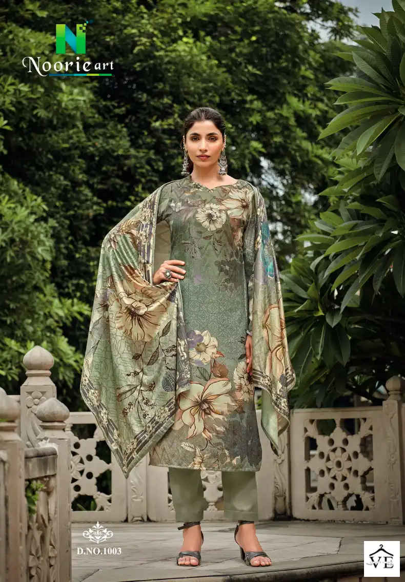Noorie Art Gianna Pure Woollen Pashmina Wholesale Winter Wear Salwar Suit Catalog — Wholesale Salwar Suits, MPA wholesale from Surat - Gallery Image 4