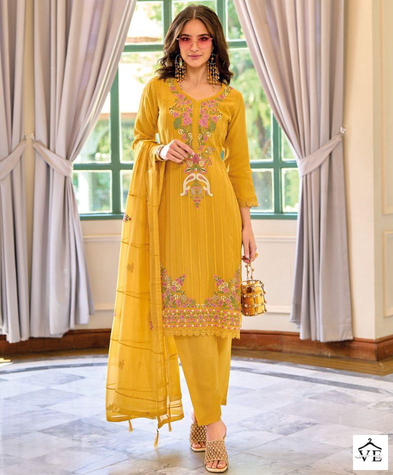 Zaveri Glory Organza Wholesale Designer Readymade Salwar Suit Catalog — Wholesale Salwar Suits, MPA wholesale from Surat — view 1