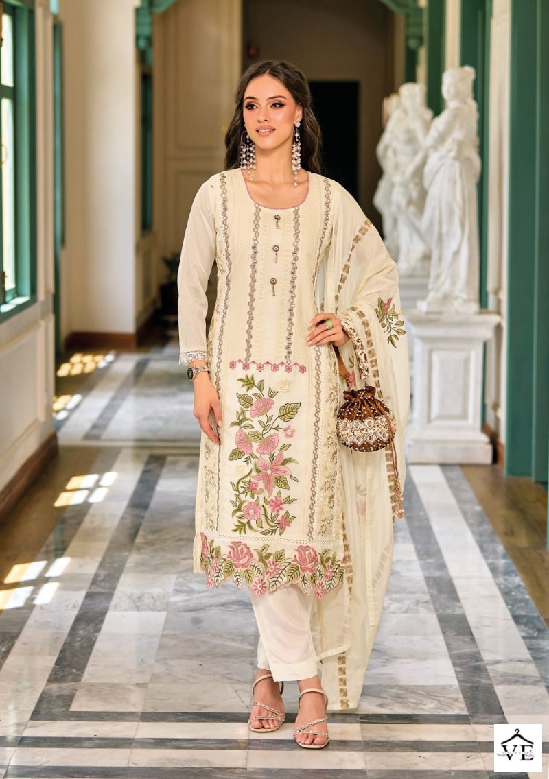 Zaveri Glory Organza Wholesale Designer Readymade Salwar Suit Catalog — Wholesale Salwar Suits, MPA wholesale from Surat - Gallery Image 3
