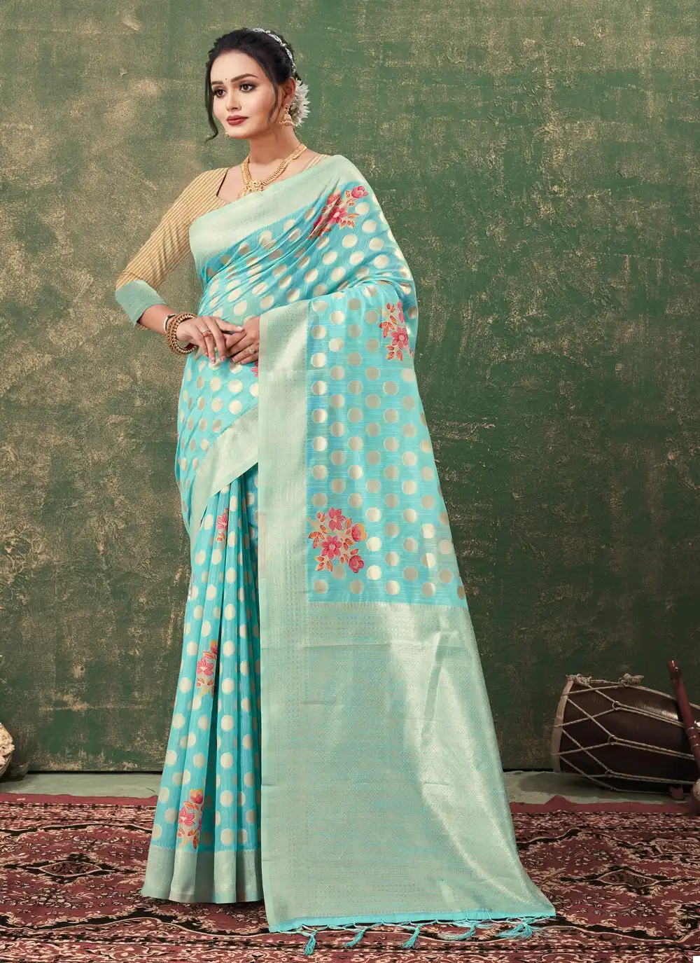 Sangam Glory Kota Cotton Wholesale Traditoinal Saree Catalog — Wholesale Sarees, MPA wholesale from Surat - Gallery Image 6