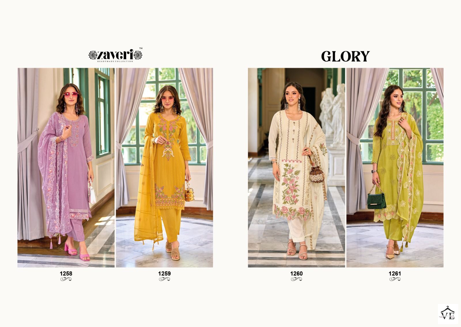 Zaveri Glory Organza Wholesale Designer Readymade Salwar Suit Catalog — Wholesale Salwar Suits, MPA wholesale from Surat — view 5