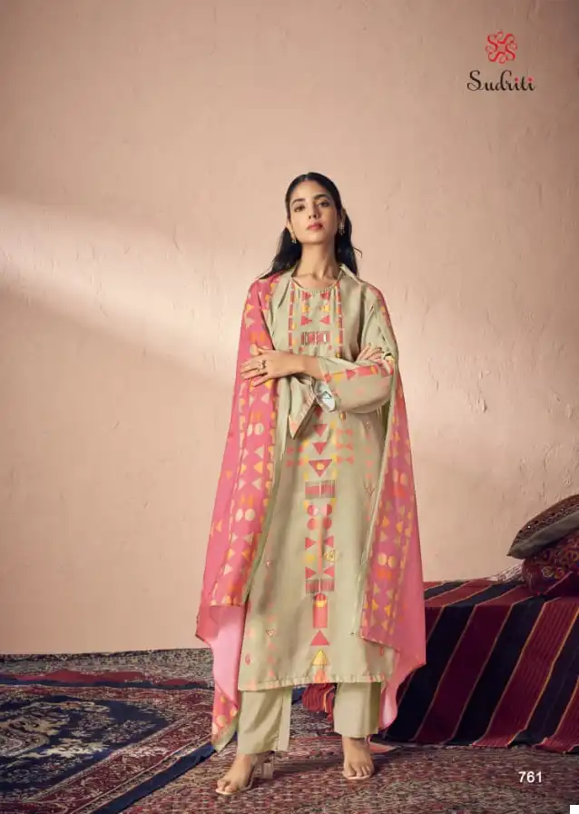 Sudriti Grace Pashmina Wholesale Designer Winter Wear Salwar Suit Catalog — Wholesale Salwar Suits, MPA wholesale from Surat - Gallery Image 2