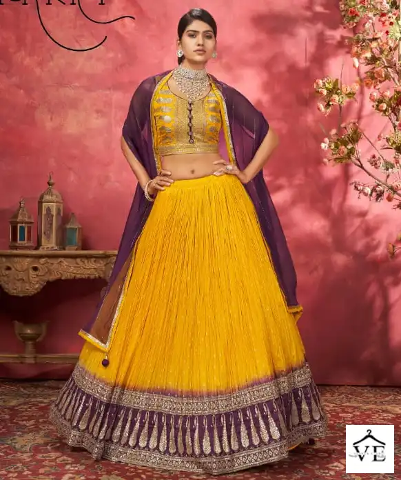 Virasat Guldasta Jacquard Wholesale Designer Readymade Lehenga Choli — Wholesale Lehenga, MPA wholesale from Surat — view 1