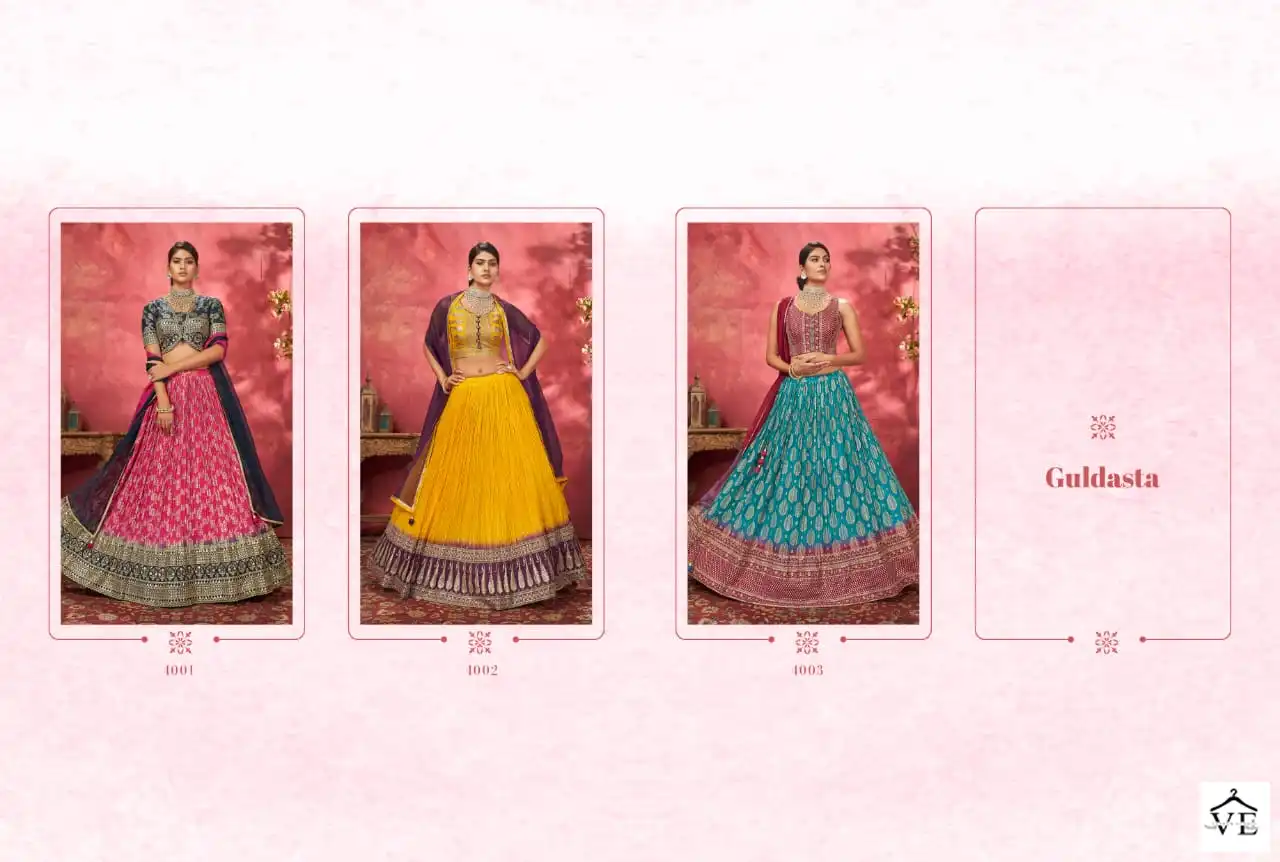 Virasat Guldasta Jacquard Wholesale Designer Readymade Lehenga Choli — Wholesale Lehenga, MPA wholesale from Surat — view 4