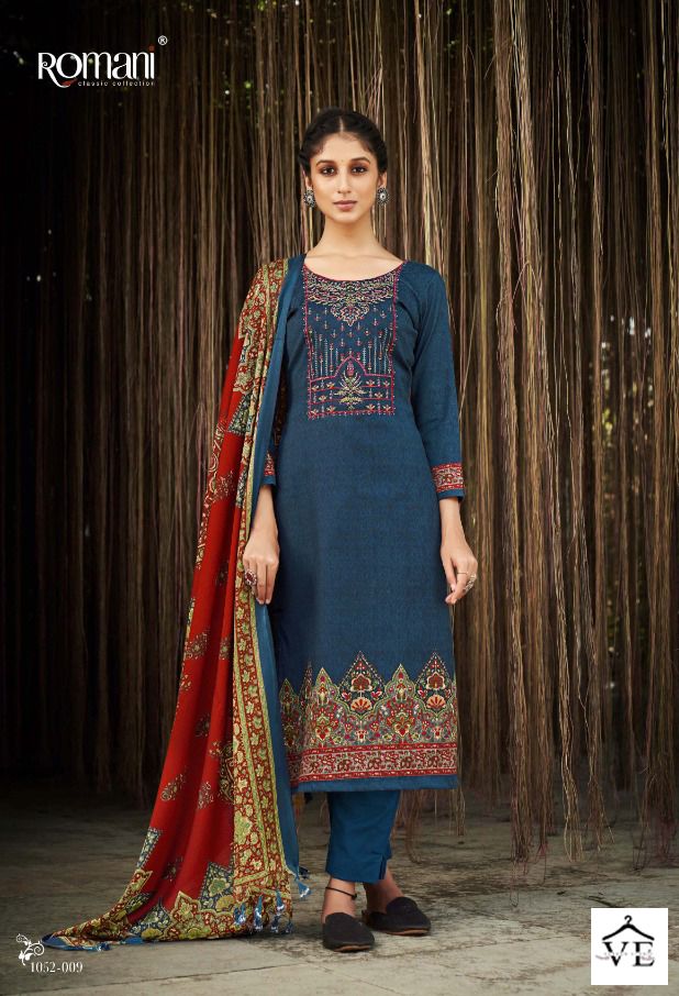 Romani Gulmarg Pashmina Wholesale Winter Wear Salwar Suit Catalog — Wholesale Salwar Suits, MPA wholesale from Surat - Gallery Image 9