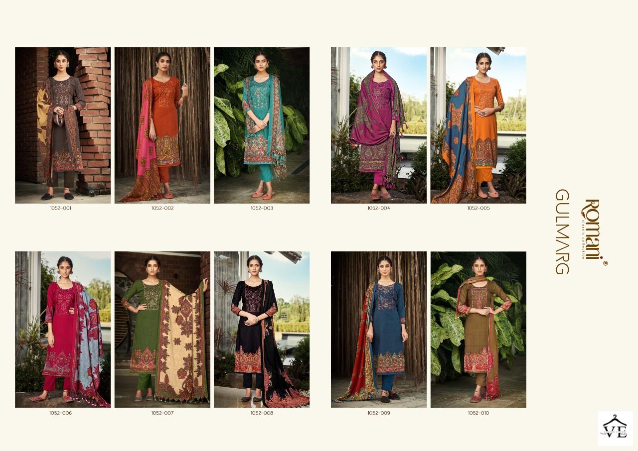 Romani Gulmarg Pashmina Wholesale Winter Wear Salwar Suit Catalog — Wholesale Salwar Suits, MPA wholesale from Surat — view 11
