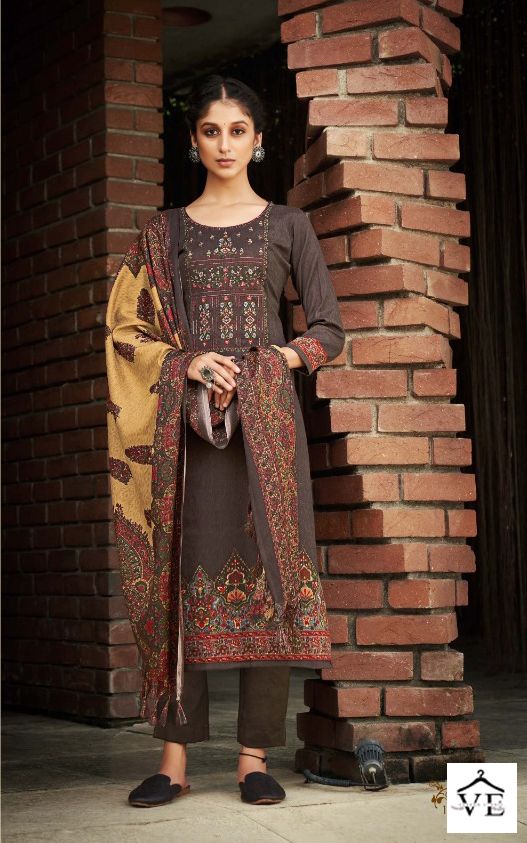 Romani Gulmarg Pashmina Wholesale Winter Wear Salwar Suit Catalog — Wholesale Salwar Suits, MPA wholesale from Surat - Gallery Image 2