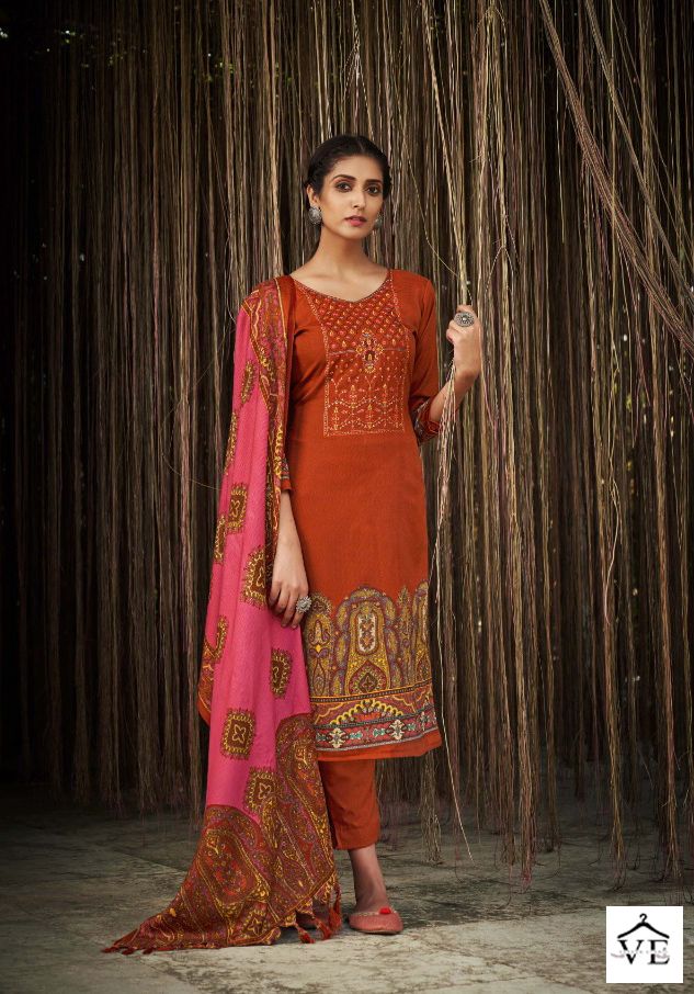 Romani Gulmarg Pashmina Wholesale Winter Wear Salwar Suit Catalog — Wholesale Salwar Suits, MPA wholesale from Surat - Gallery Image 3