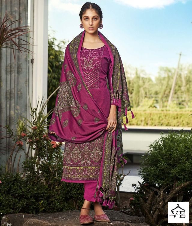 Romani Gulmarg Pashmina Wholesale Winter Wear Salwar Suit Catalog — Wholesale Salwar Suits, MPA wholesale from Surat — view 1