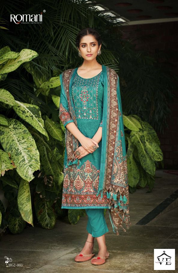 Romani Gulmarg Pashmina Wholesale Winter Wear Salwar Suit Catalog — Wholesale Salwar Suits, MPA wholesale from Surat - Gallery Image 4