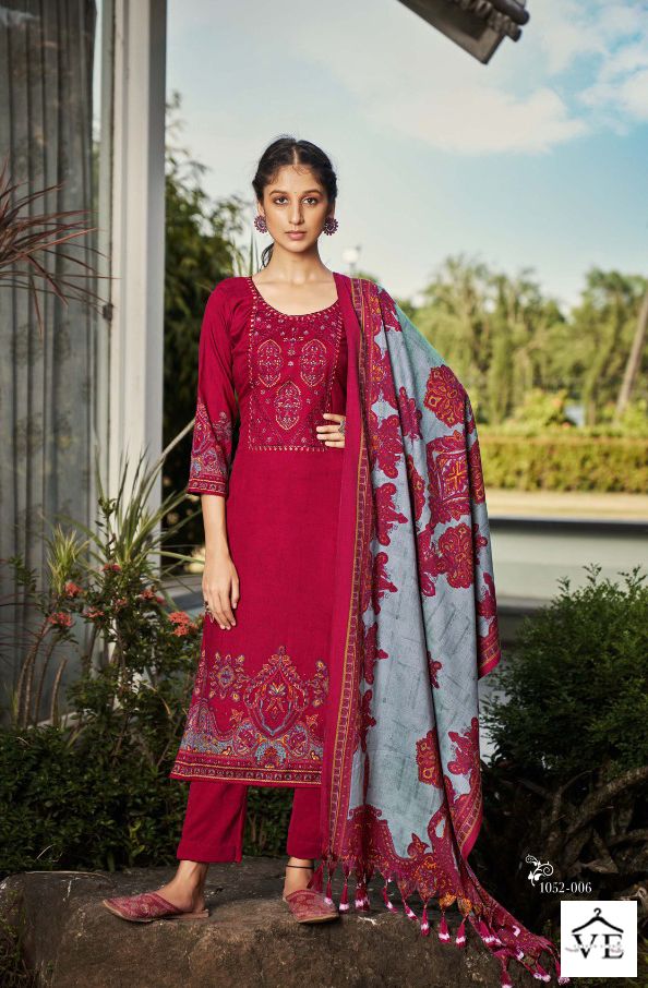 Romani Gulmarg Pashmina Wholesale Winter Wear Salwar Suit Catalog — Wholesale Salwar Suits, MPA wholesale from Surat - Gallery Image 5