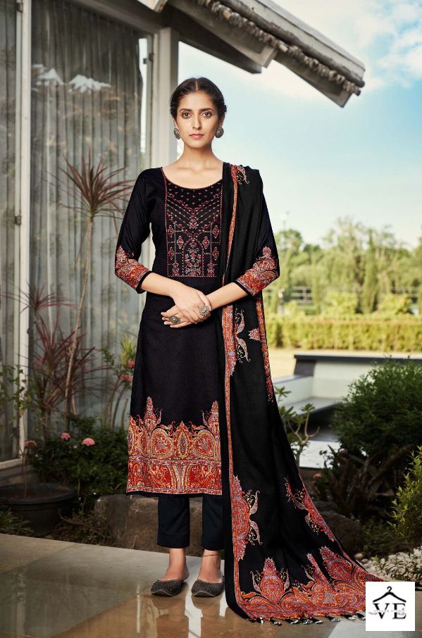 Romani Gulmarg Pashmina Wholesale Winter Wear Salwar Suit Catalog — Wholesale Salwar Suits, MPA wholesale from Surat - Gallery Image 7