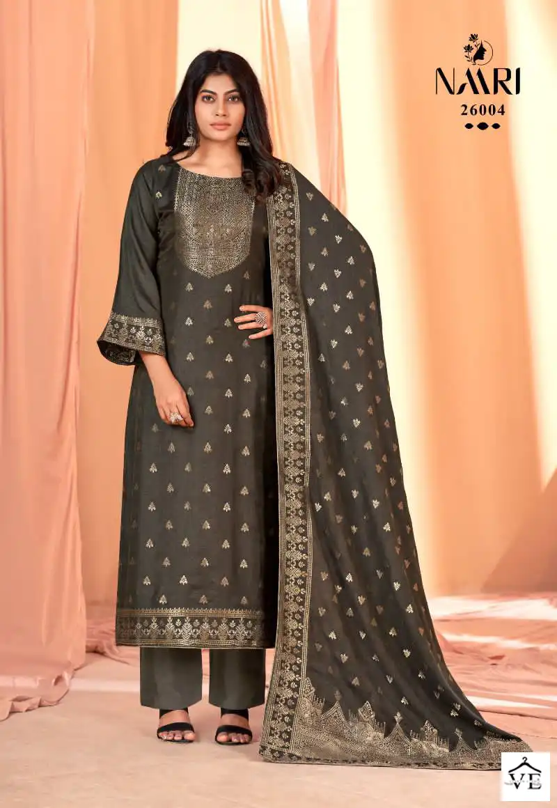 Naari Gulmohar Pure Viscose Pashmina Wholesale Designer Winter Wear Salwar Suit Catalog — Wholesale Salwar Suits, MPA wholesale from Surat - Gallery Image 2