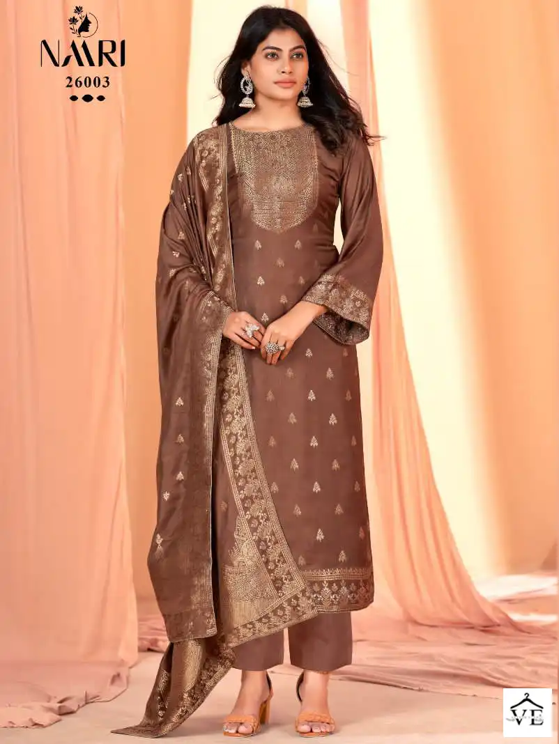 Naari Gulmohar Pure Viscose Pashmina Wholesale Designer Winter Wear Salwar Suit Catalog — Wholesale Salwar Suits, MPA wholesale from Surat — view 1