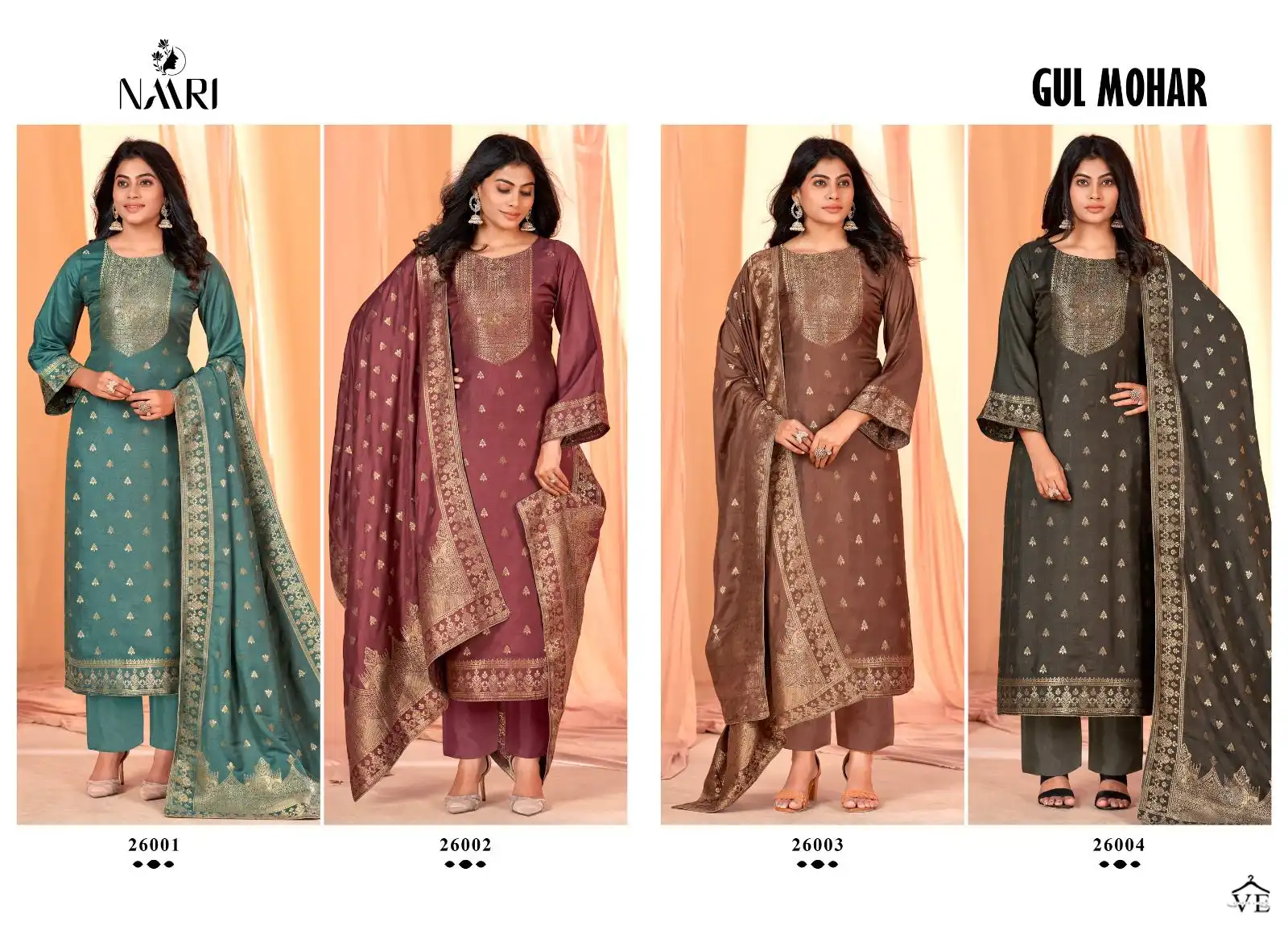 Naari Gulmohar Pure Viscose Pashmina Wholesale Designer Winter Wear Salwar Suit Catalog — Wholesale Salwar Suits, MPA wholesale from Surat — view 5