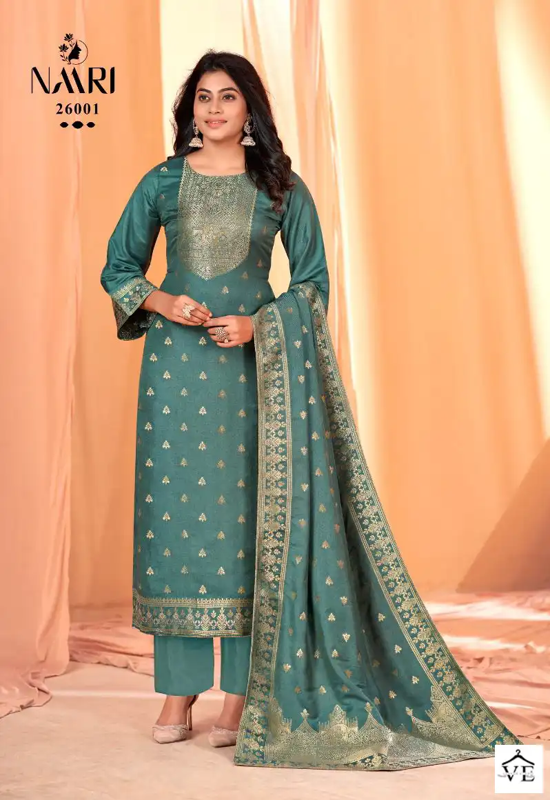 Naari Gulmohar Pure Viscose Pashmina Wholesale Designer Winter Wear Salwar Suit Catalog — Wholesale Salwar Suits, MPA wholesale from Surat - Gallery Image 3