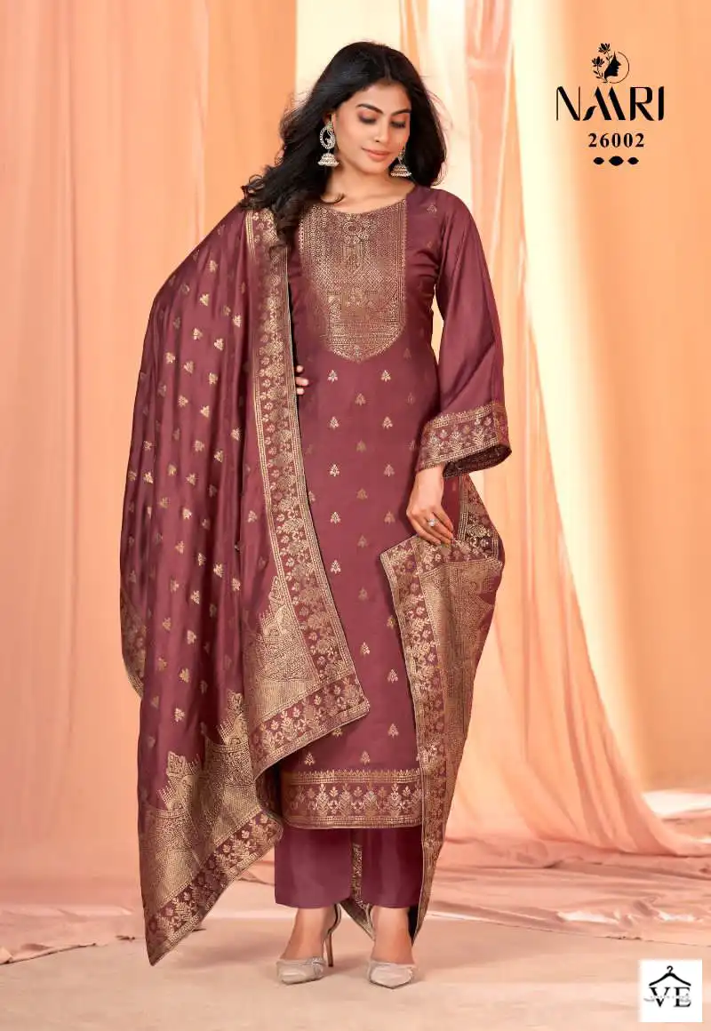 Naari Gulmohar Pure Viscose Pashmina Wholesale Designer Winter Wear Salwar Suit Catalog — Wholesale Salwar Suits, MPA wholesale from Surat - Gallery Image 4