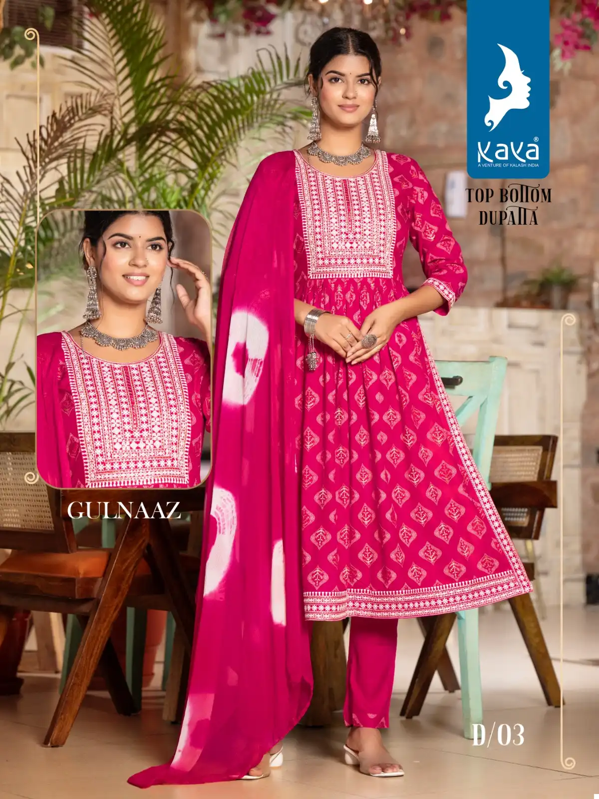 Kaya Gulnaaz Rayon Print Wholesale Readymade Suits Catalog - 8 Pcs Set — Wholesale Salwar Suits, MPA wholesale from Surat - Gallery Image 5