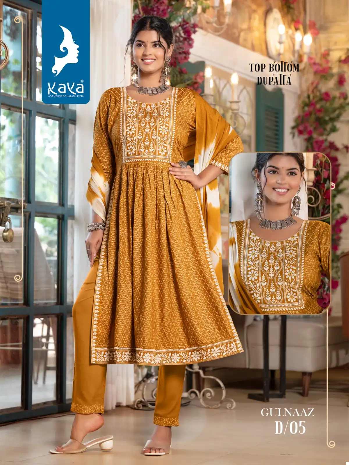 Kaya Gulnaaz Rayon Print Wholesale Readymade Suits Catalog - 8 Pcs Set — Wholesale Salwar Suits, MPA wholesale from Surat - Gallery Image 7