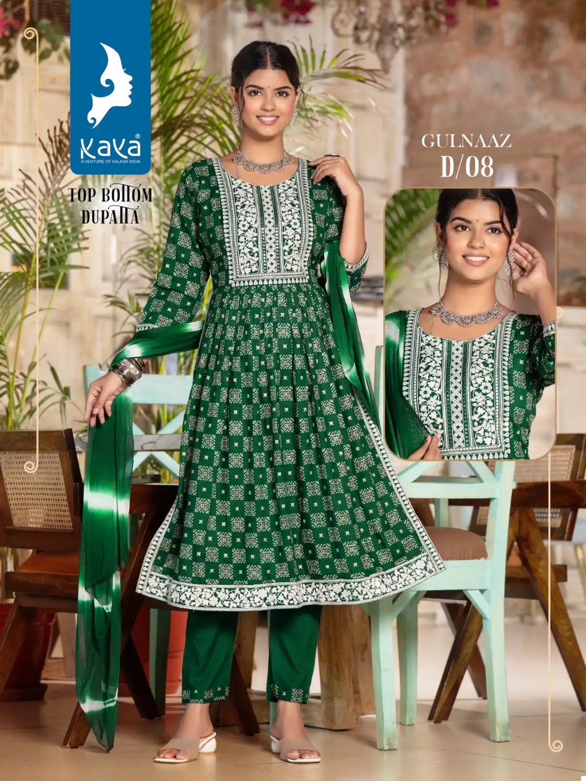 Kaya Gulnaaz Rayon Print Wholesale Readymade Suits Catalog - 8 Pcs Set — Wholesale Salwar Suits, MPA wholesale from Surat - Gallery Image 3