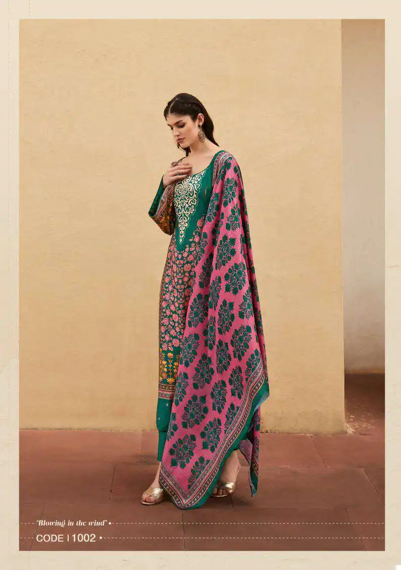 Fida Gulzaar Woolen Pashmina Wholesale Winter Wear Salwar Suit Catalog — Wholesale Salwar Suits, MPA wholesale from Surat - Gallery Image 4