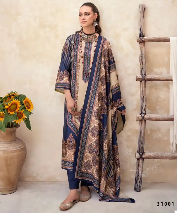 Mumtaz Arts Gulzaar Pashmina Wholesale Designer Winter Wear Salwar Suit Catalog — Wholesale Salwar Suits, MPA wholesale from Surat — view 1