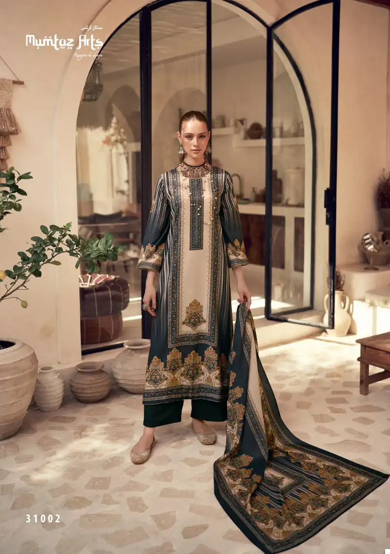 Mumtaz Arts Gulzaar Pashmina Wholesale Designer Winter Wear Salwar Suit Catalog — Wholesale Salwar Suits, MPA wholesale from Surat - Gallery Image 5