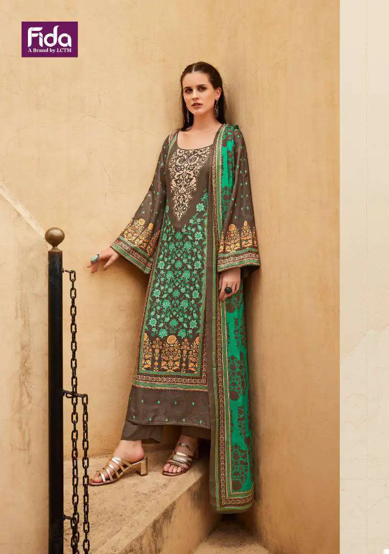 Fida Gulzaar Woolen Pashmina Wholesale Winter Wear Salwar Suit Catalog — Wholesale Salwar Suits, MPA wholesale from Surat — view 7
