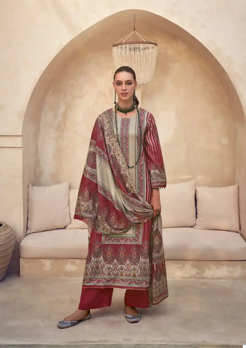 Mumtaz Arts Gulzaar Pashmina Wholesale Designer Winter Wear Salwar Suit Catalog — Wholesale Salwar Suits, MPA wholesale from Surat - Gallery Image 6