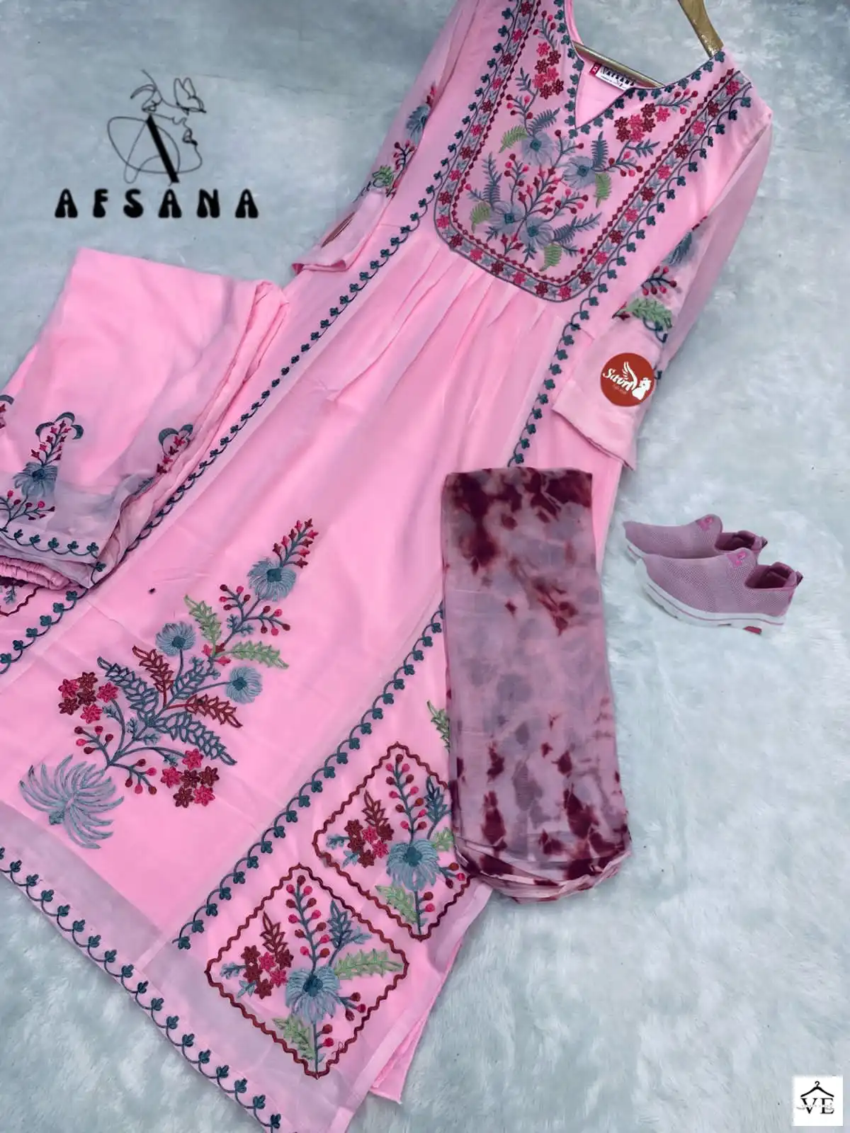 Afsana Gunjan Faux Georgette Wholesale Designer Pakistani Readymade Salwar Suit Catalog — Wholesale Salwar Suits, MPA wholesale from Surat - Gallery Image 6