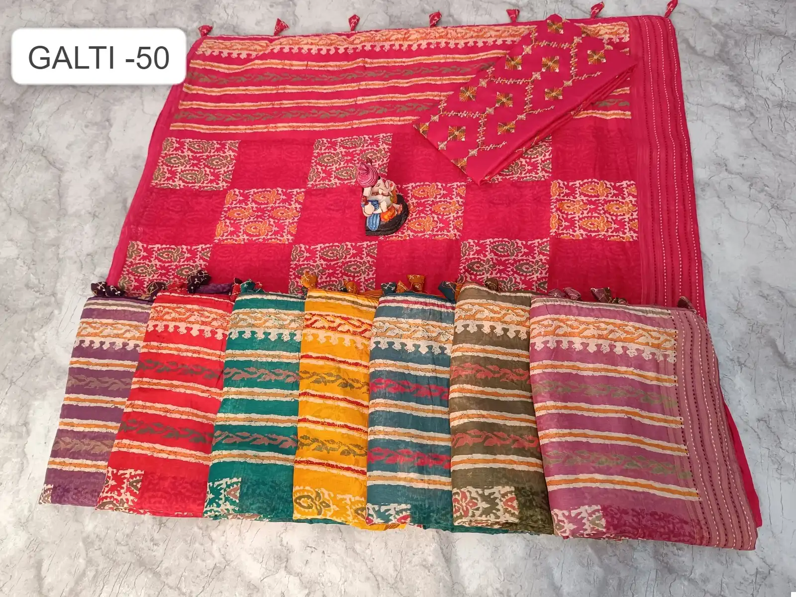 Vardan Ethnic Galti 50 Soft Cotton Wholesale Sarees Catalog — Wholesale Sarees, MPA wholesale from Surat — view 7