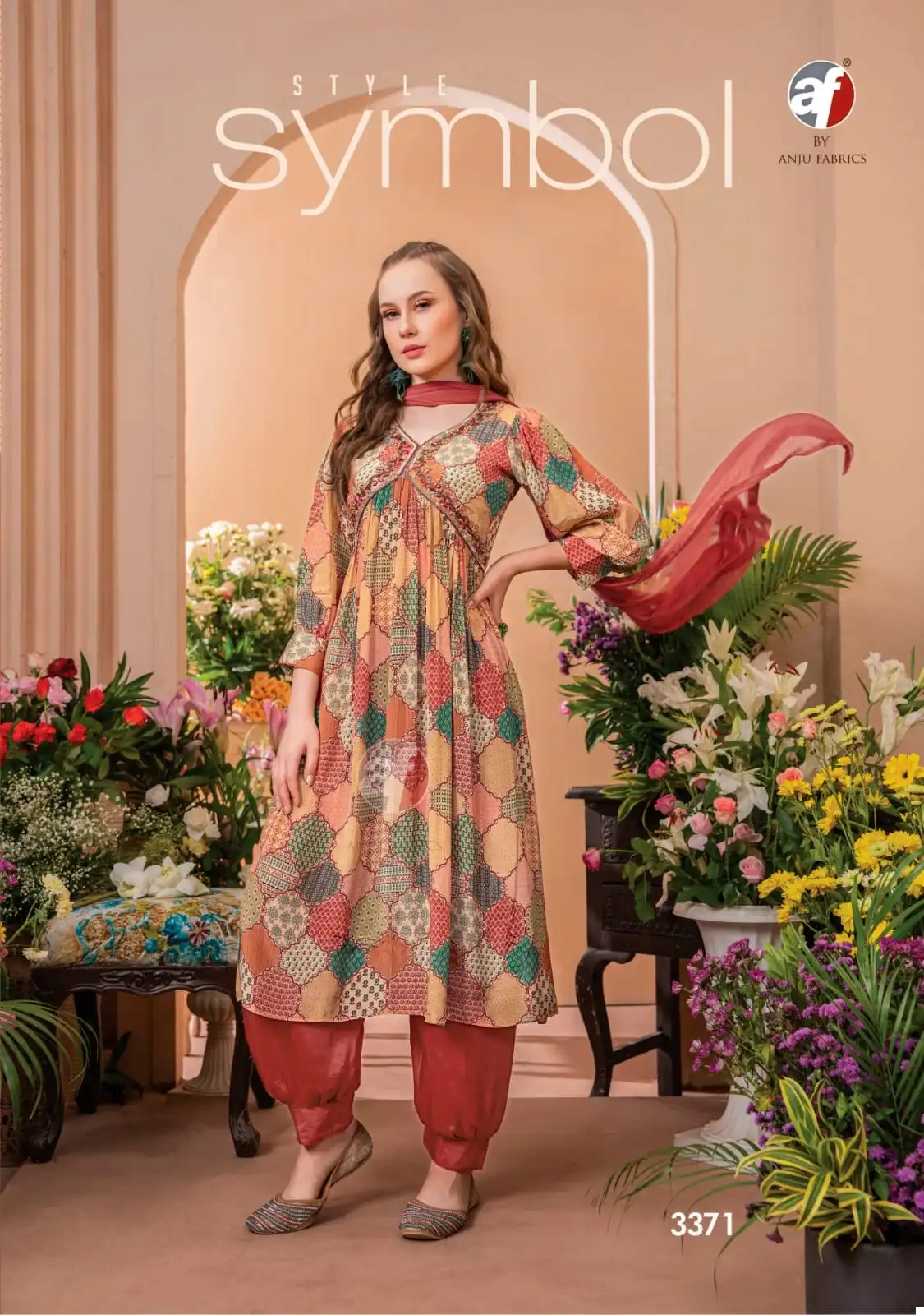Anju Fabrics Geet Pure Natural Crepe Wholesale Readymade Suits Catalog — Wholesale Salwar Suits, MPA wholesale from Surat - Gallery Image 4