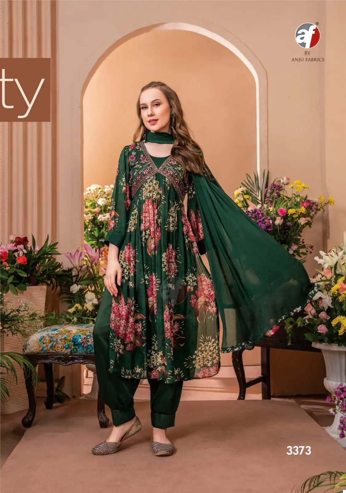 Anju Fabrics Geet Pure Natural Crepe Wholesale Readymade Suits Catalog — Wholesale Salwar Suits, MPA wholesale from Surat - Gallery Image 6