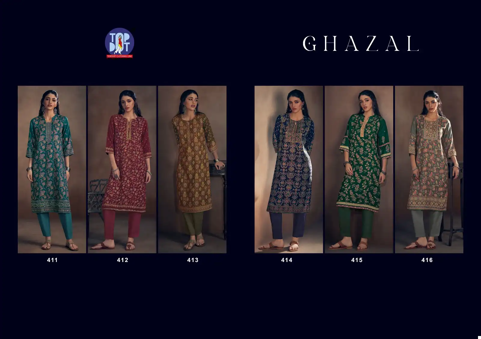 VE Ghazal Pashmina Wholesale Winter Special Kurtis Catalog — Wholesale Kurtis, MPA wholesale from Surat — view 8