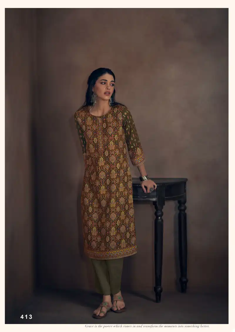 VE Ghazal Pashmina Wholesale Winter Special Kurtis Catalog — Wholesale Kurtis, MPA wholesale from Surat - Gallery Image 2