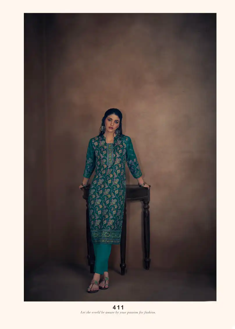 VE Ghazal Pashmina Wholesale Winter Special Kurtis Catalog — Wholesale Kurtis, MPA wholesale from Surat - Gallery Image 4