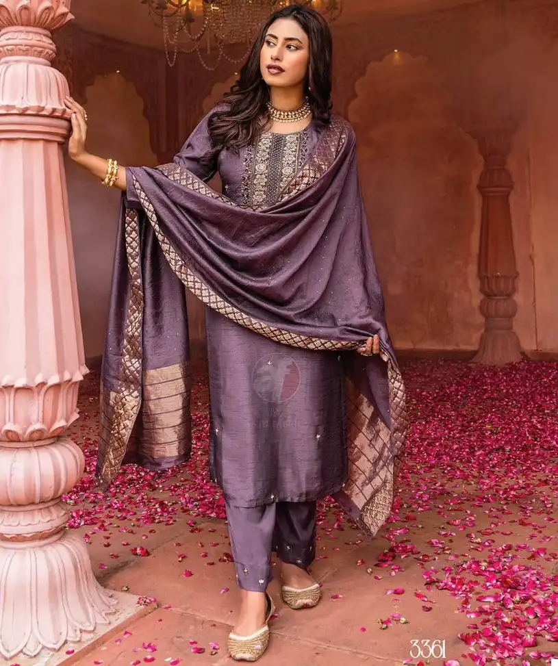 Anju Fabrics Ghunghat Vol 9 Pure Dola Silk Wholesale Readymade Suits Catalog — Wholesale Salwar Suits, MPA wholesale from Surat — view 1