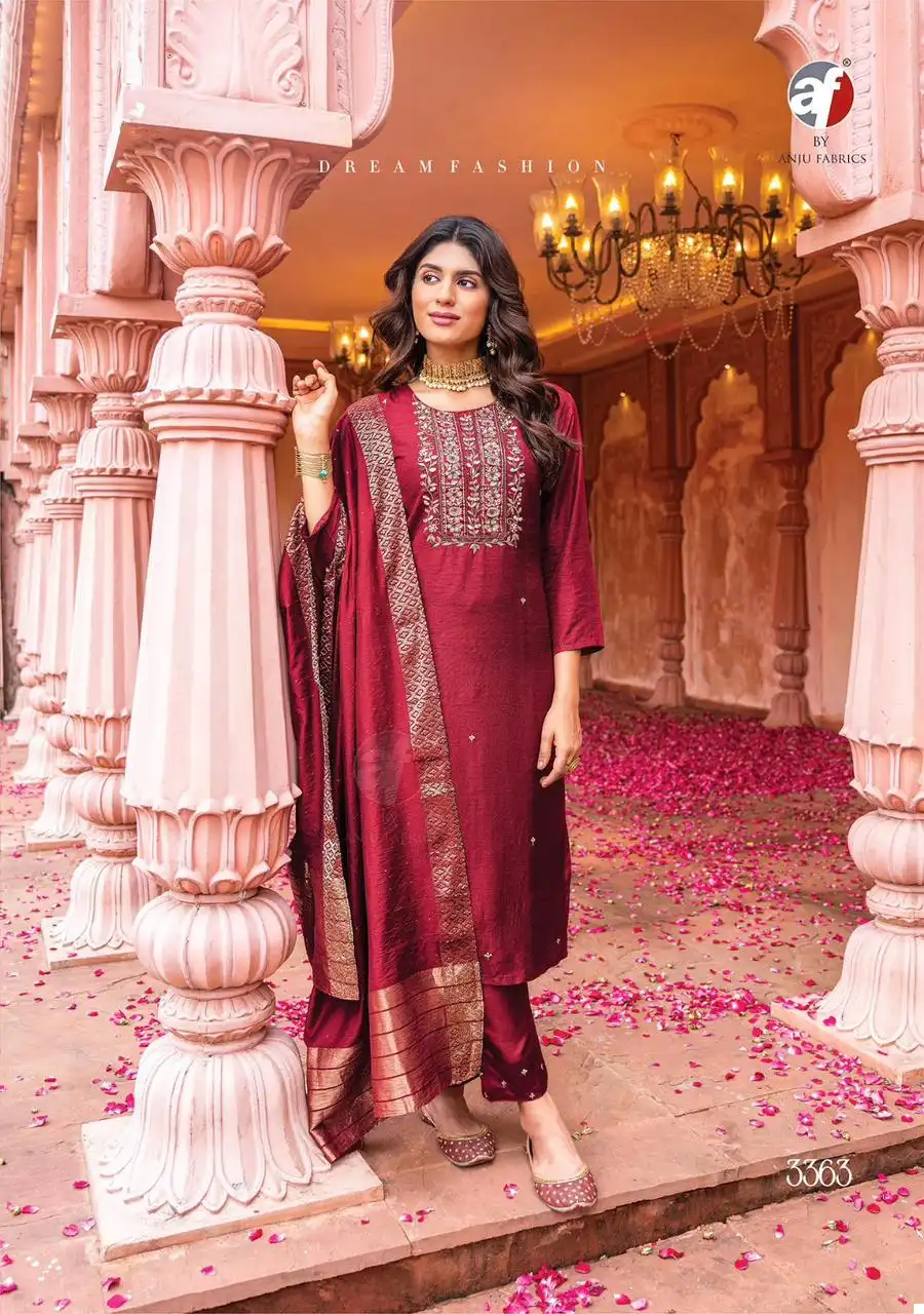 Anju Fabrics Ghunghat Vol 9 Pure Dola Silk Wholesale Readymade Suits Catalog — Wholesale Salwar Suits, MPA wholesale from Surat - Gallery Image 6