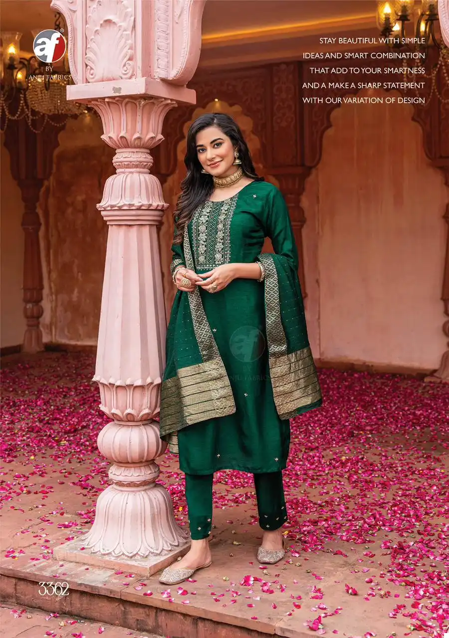 Anju Fabrics Ghunghat Vol 9 Pure Dola Silk Wholesale Readymade Suits Catalog — Wholesale Salwar Suits, MPA wholesale from Surat - Gallery Image 3