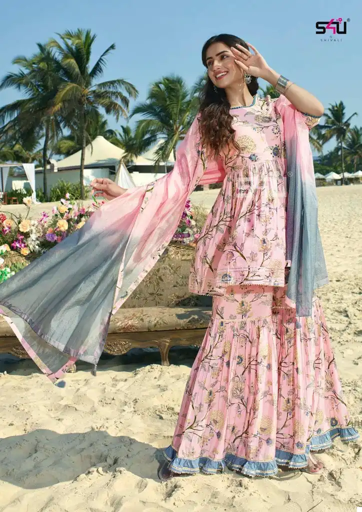 S4U Gulabo Vol 4 Cotton /Rayon Wholesale Readymade Suit Catalog — Wholesale Salwar Suits, MPA wholesale from Surat - Gallery Image 4