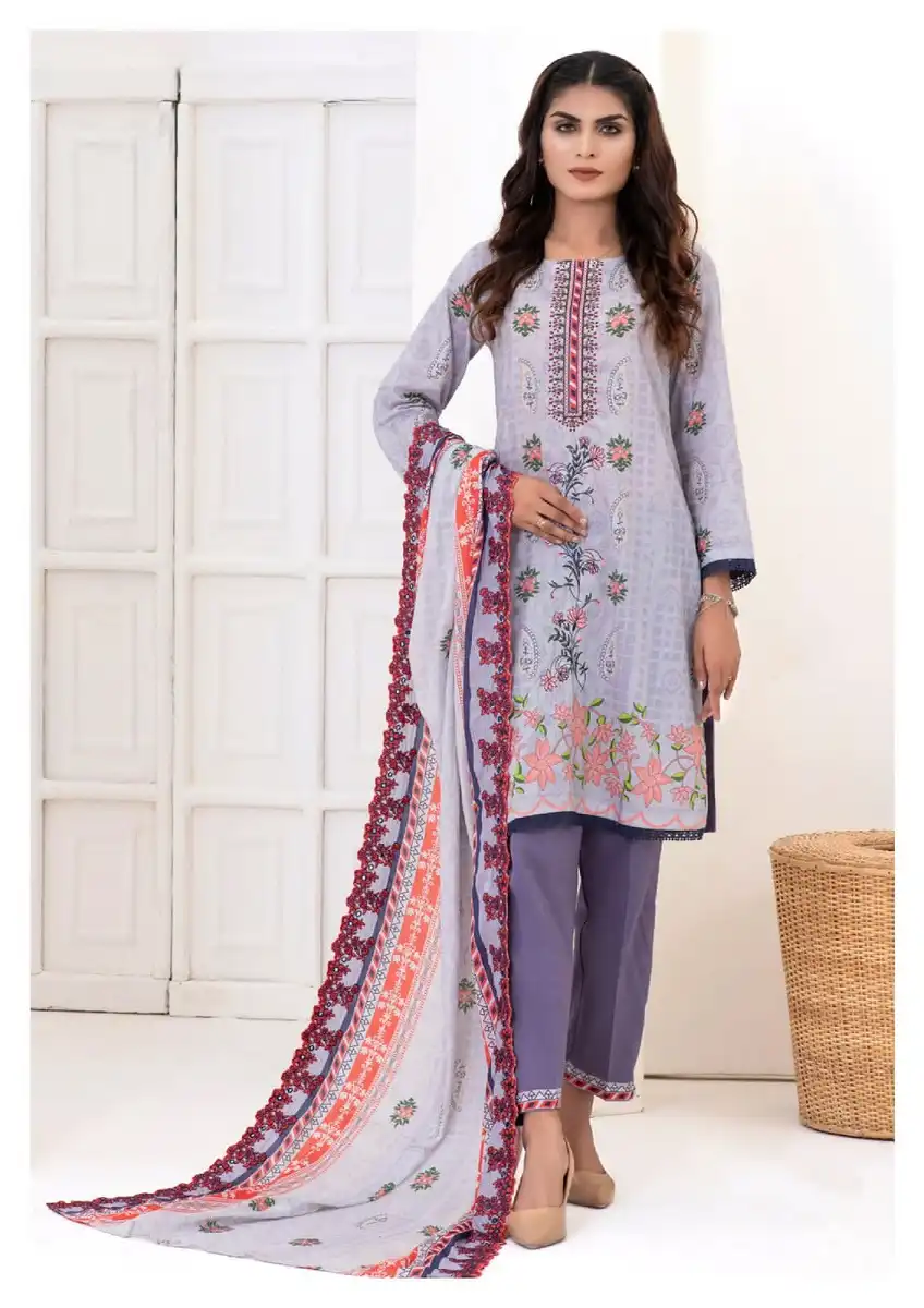 Gull Aahmed Riwayat Vol 4 Pure Lawn Cotton Wholesale Winter Wear Salwar Suit Catalog — Wholesale Salwar Suits, MPA wholesale from Surat - Gallery Image 4