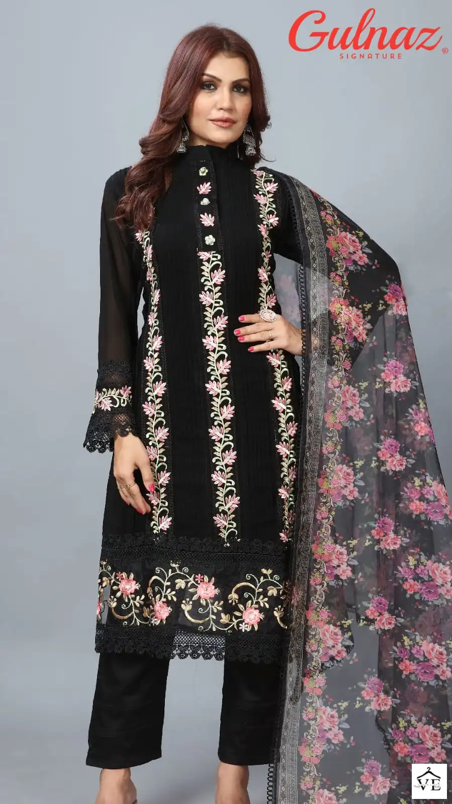 Vardan Ethnic Gulnaz Signature Pure Heavy Georgette Wholesale Designer Pakistani Readymade Salwar Suit Catalog — Wholesale Salwar Suits, MPA wholesale from Surat — view 3