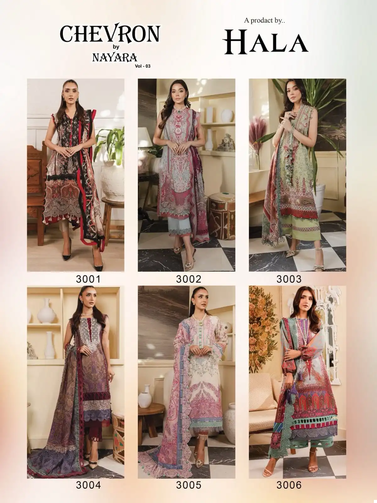 Hala Chevron By Nayra Vol 3 Cotton Wholesale Pakistani Salwar Suit Catalog — Wholesale Salwar Suits, MPA wholesale from Surat — view 7