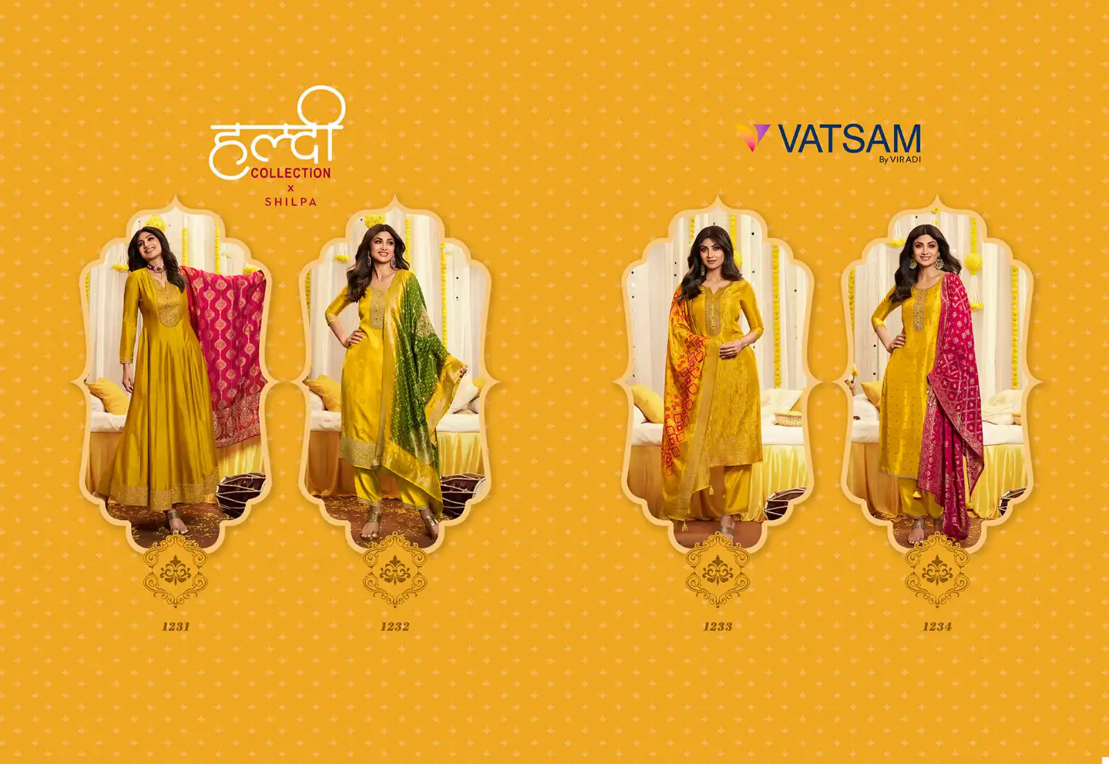 Vatsam Haldi Collection Georgette Wholesale Designer Readymade Salwar Suit Catalog — Wholesale Salwar Suits, MPA wholesale from Surat — view 5
